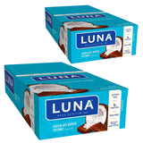 LUNA BAR de CLIF con chocolate y coco, snack proteico para la merienda.