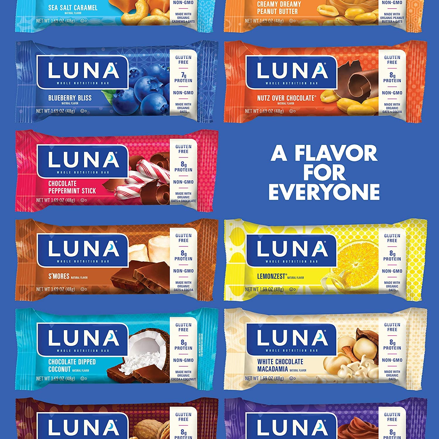 CLIF Luna Blueberry Bliss: barra portátil para picnic o oficina.