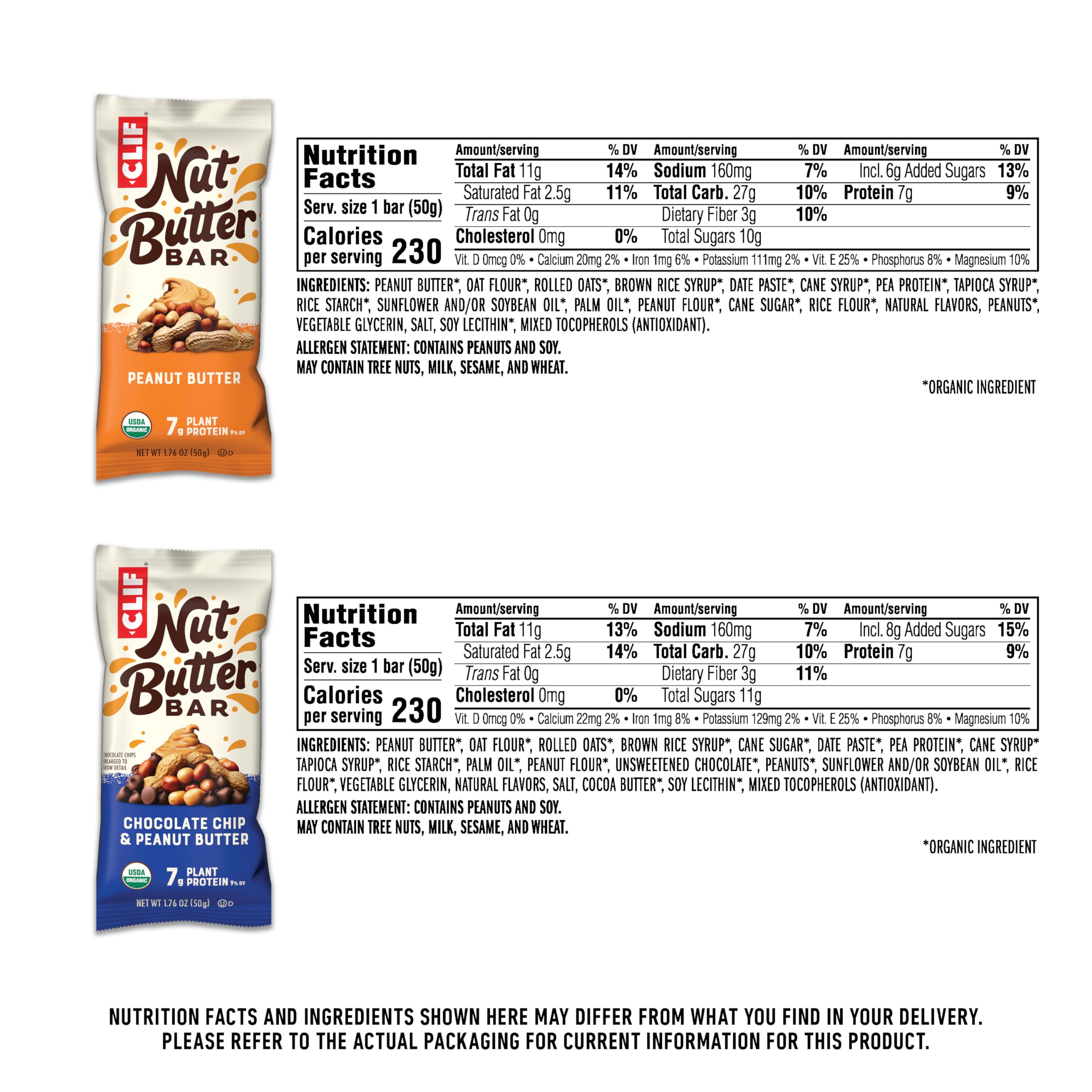 CLIF Barra Nut Butter sabor mantequilla de cacahuete, snack puro y nutritivo.