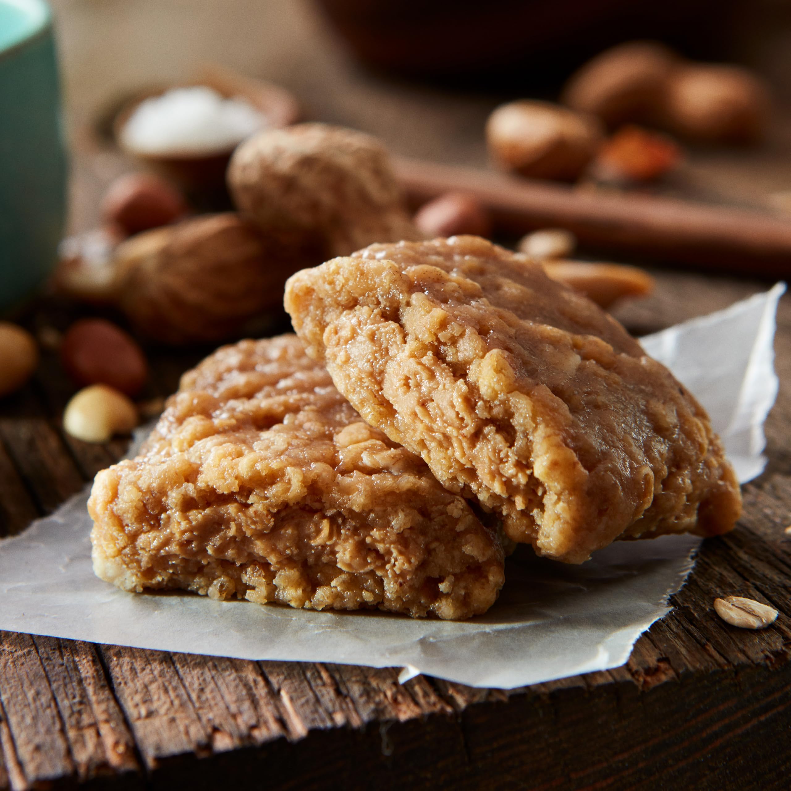 Textura cremosa de CLIF Barra Nut Butter al morder.