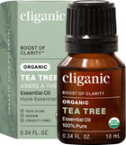 Cliganic Aceite de Árbol de Té para difusor: aroma fresco y claro.