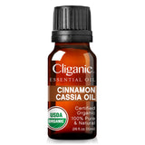 Envase seguro de Cliganic canela Cassia, puro y apto para difusor