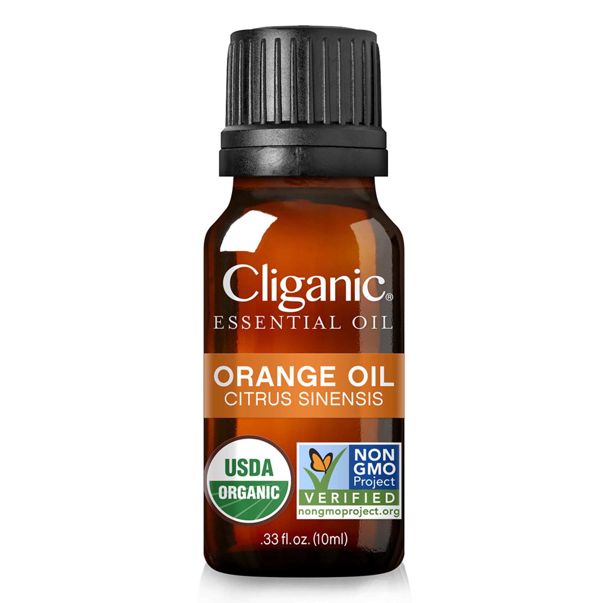Cliganic Aceite Naranja Orgánico 10ml dosificación precisa para difusor.