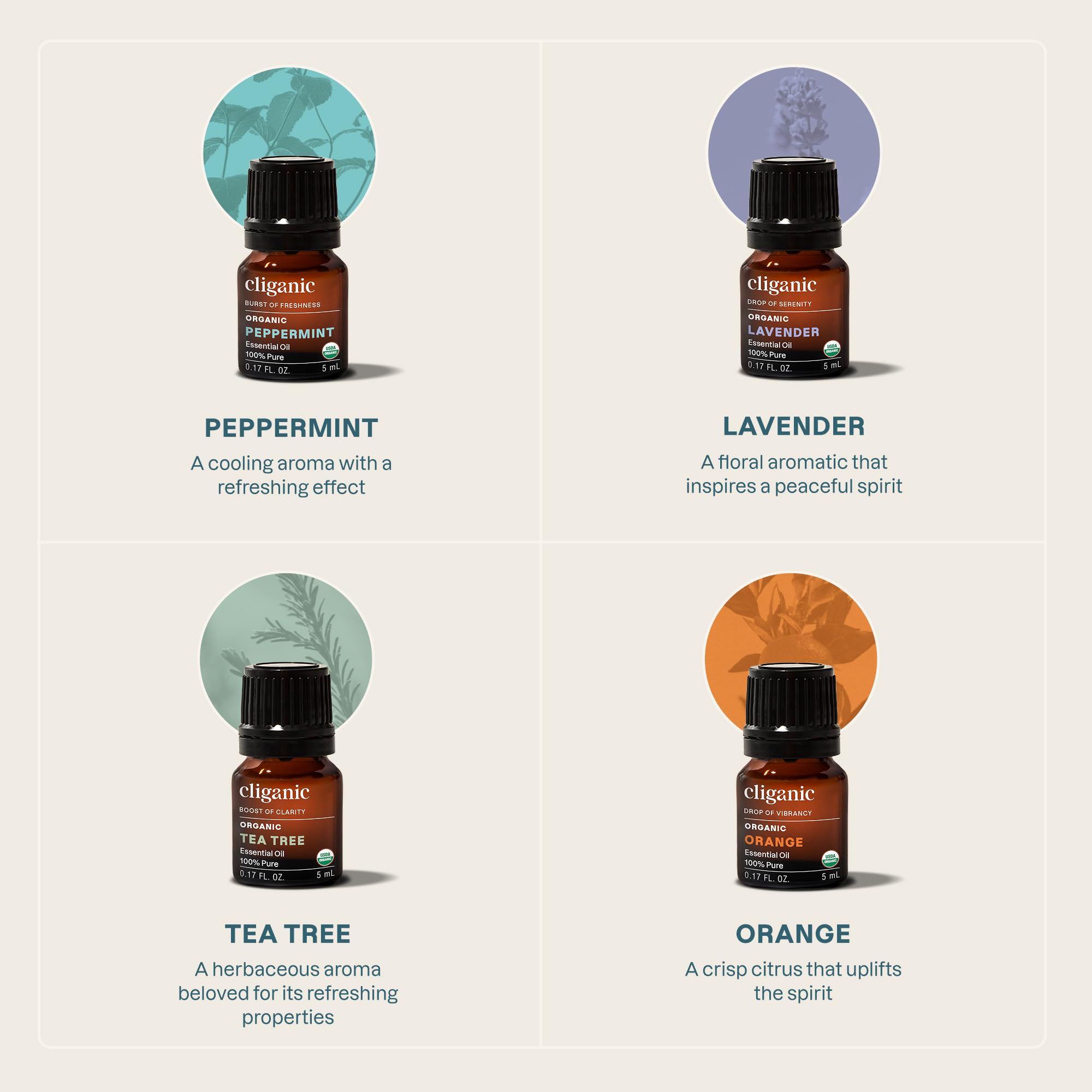 aceites esenciales cliganic menta para refrescar la mente