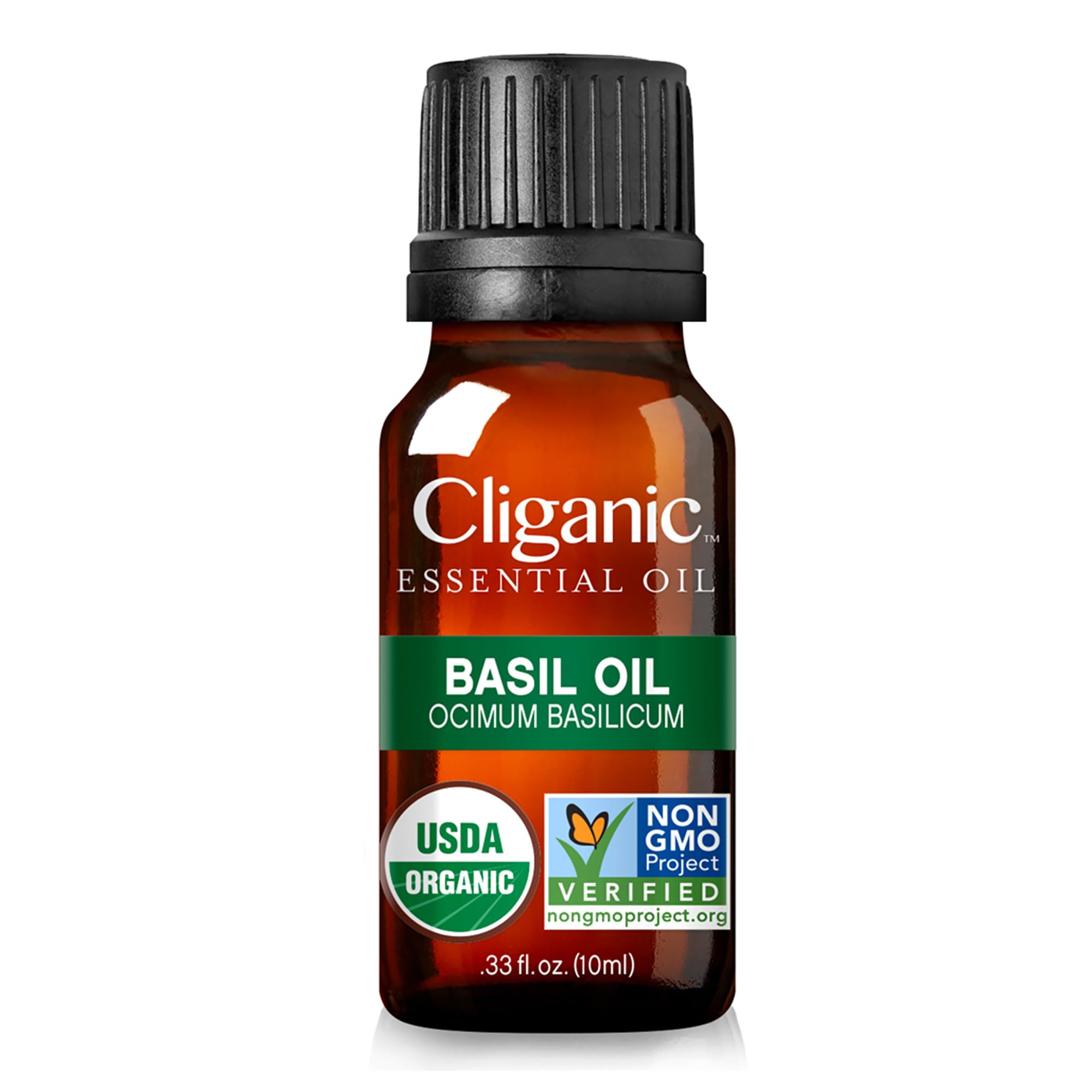 Cliganic Aceite de Albahaca Orgánico, prueba de pureza por laboratorio independiente.