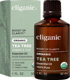 Cliganic árbol de té, botella de aceite con aroma refrescante para momentos calmantes.