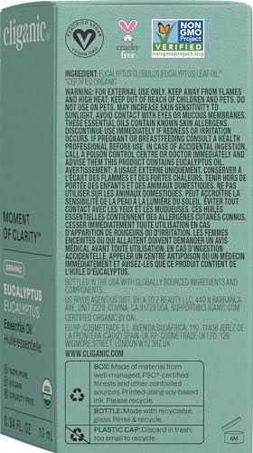 Instrucciones de uso de Cliganic para difusor y inhalación suave.