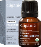 Cliganic incienso orgánico en frasco para aromaterapia
