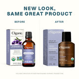 Cliganic Lavanda Orgánica: etiqueta y frasco que reflejan pureza y calidad.