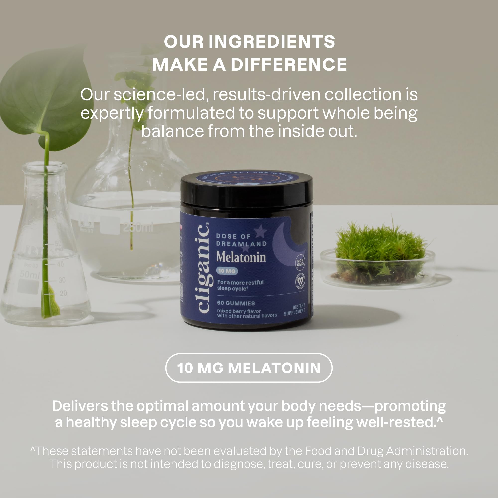 Uso nocturno con Cliganic Melatonina para ritmos naturales
