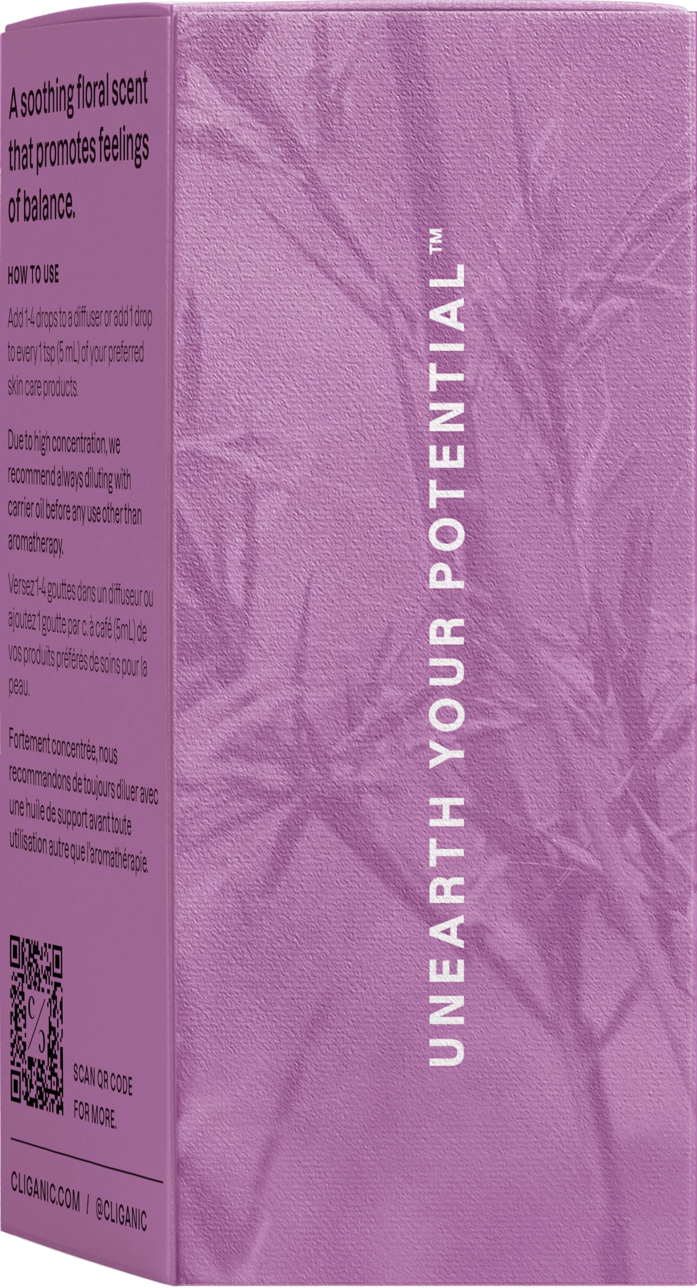 Cliganic Palmarosa: fragancia floral que invita a la calma.