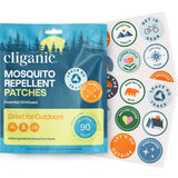 Parche repelente Cliganic con diseño de aventura para exterior