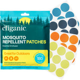 Cliganic parches repelentes mosquitos frente: protección natural para actividades al aire libre.