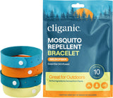 Cliganic pulseras mosquitos microfibra 10 cuentas, para uso exterior.