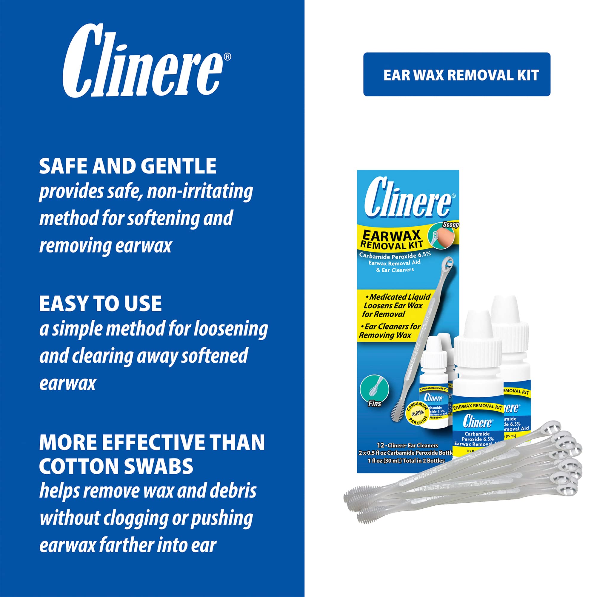 Clinere aplicacion-gotas-oreja: aplica gotas y genera espuma para ablandar cerumen