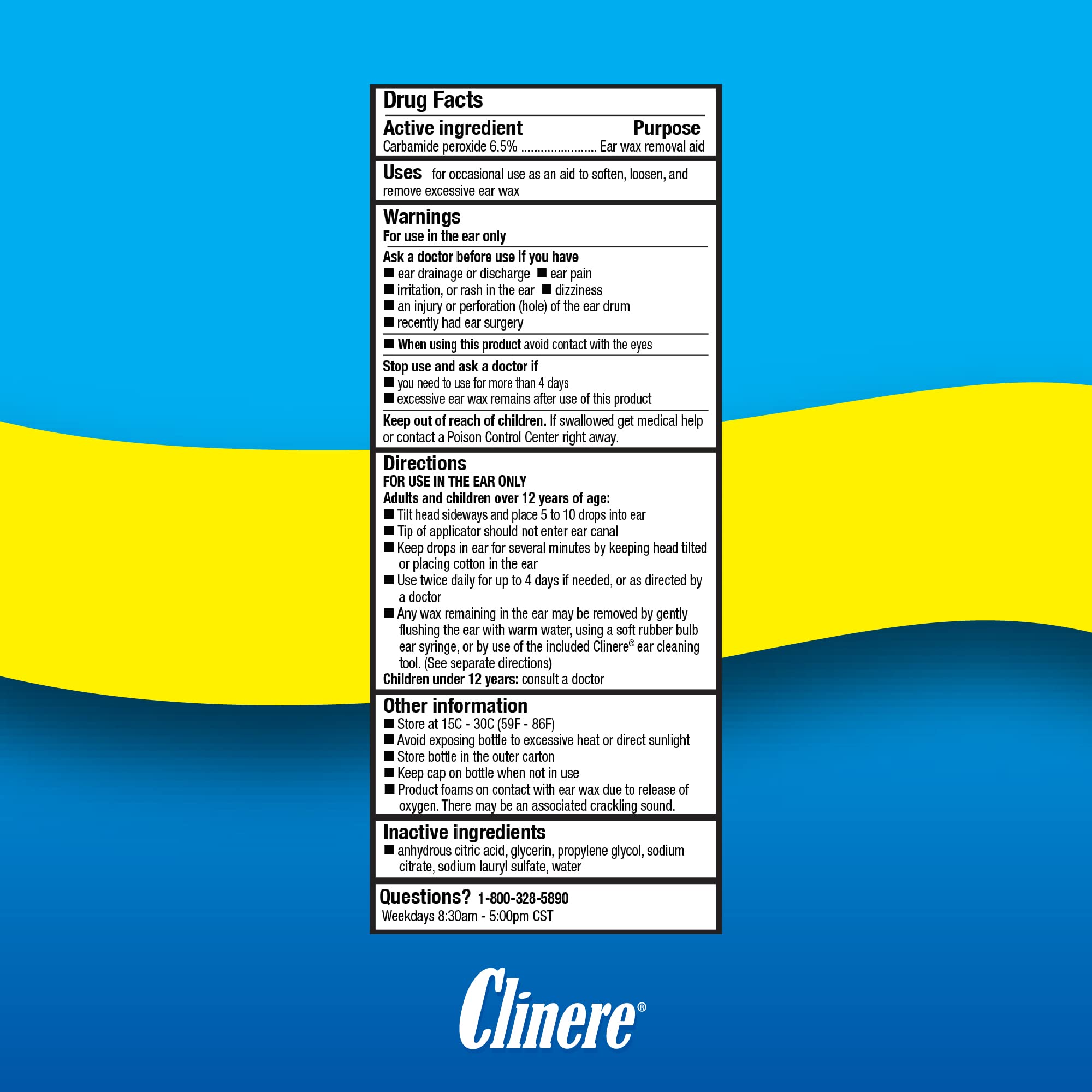 Clinere cerumen-expulsion-espuma: espuma facilita eliminar cerumen y limpiar la entrada del oído