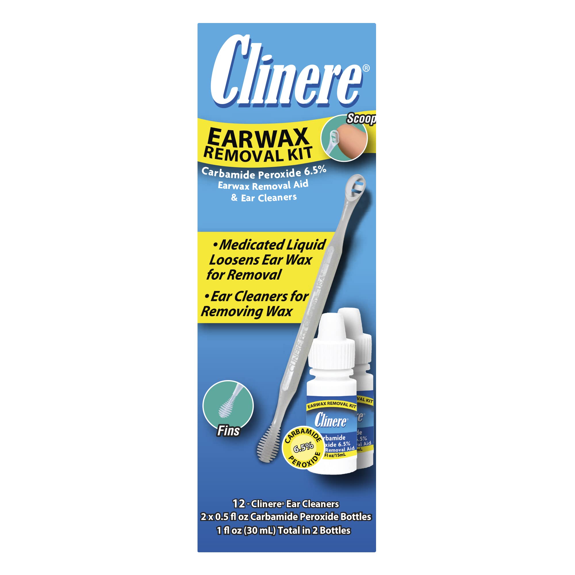 Clinere limpiador-oreja-cuchara: extremo cuchara elimina cerumen y suciedad con suavidad
