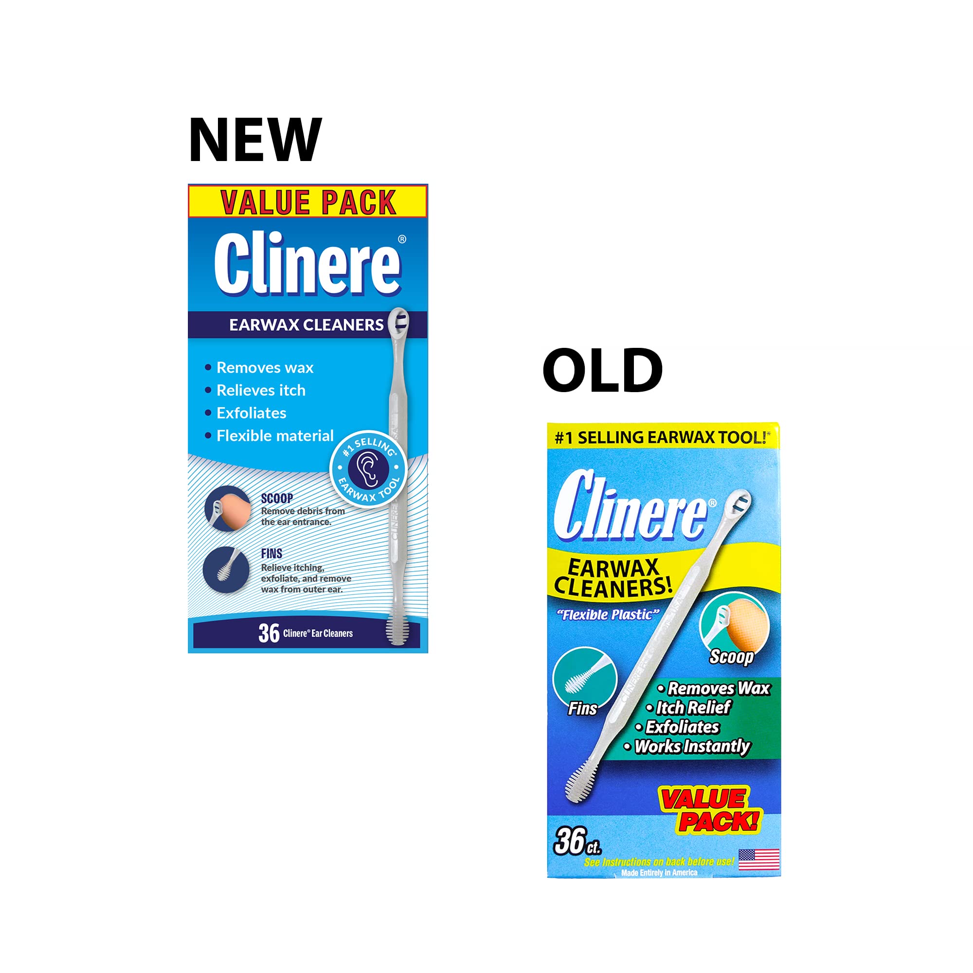 Clinere limpiadores oídos con pala flexible y alita para evitar cerumen.