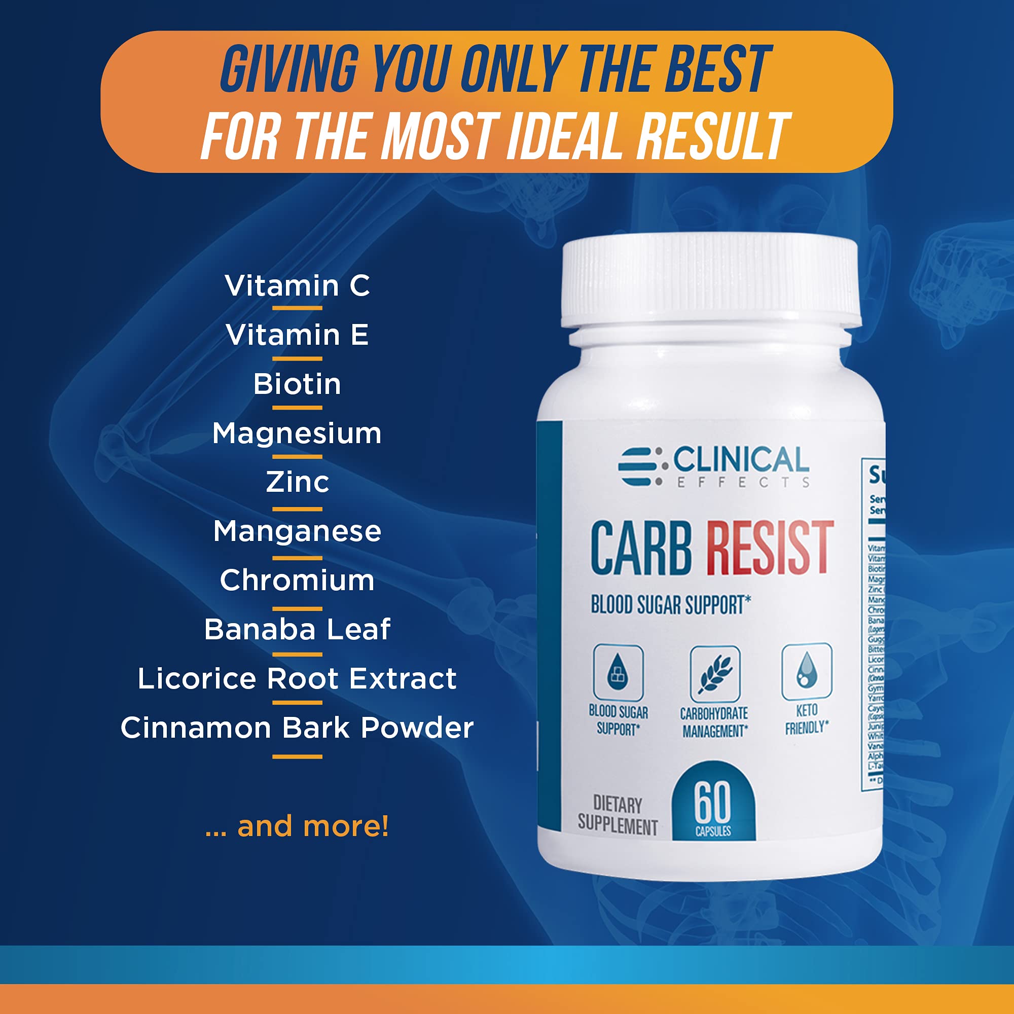 Clinical Effects Carb Resist, uso diario de cápsulas de origen vegetal