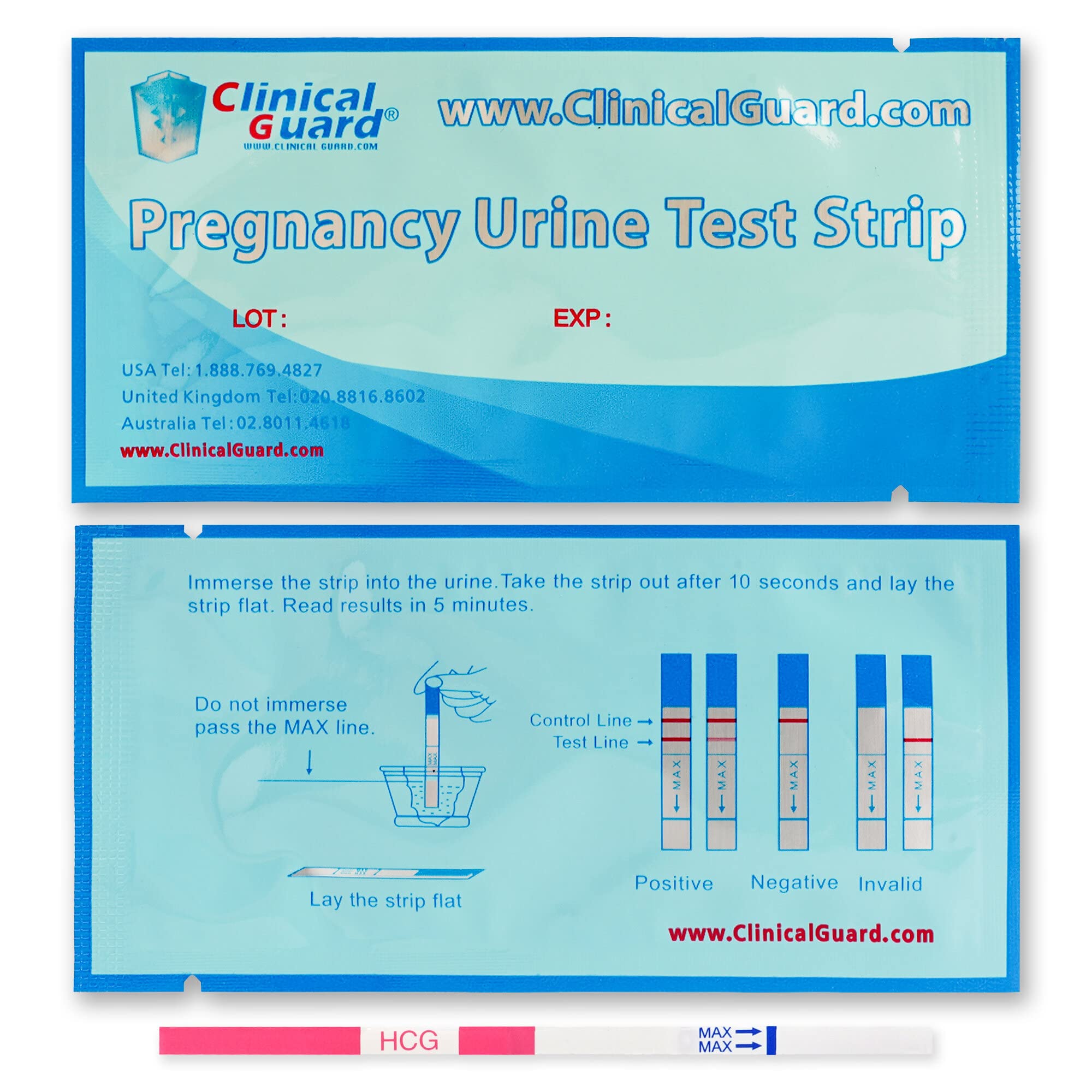 Empaque sellado individual de tiras Clinical Guard
