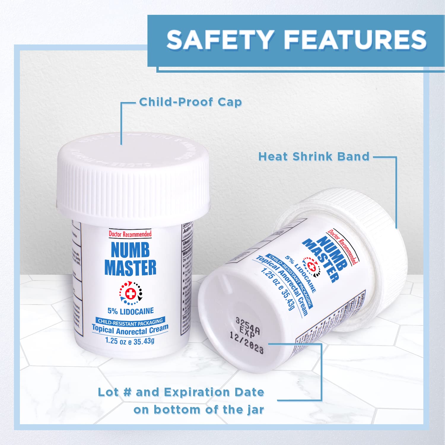 Tapa de seguridad de Numb Master para protección infantil.