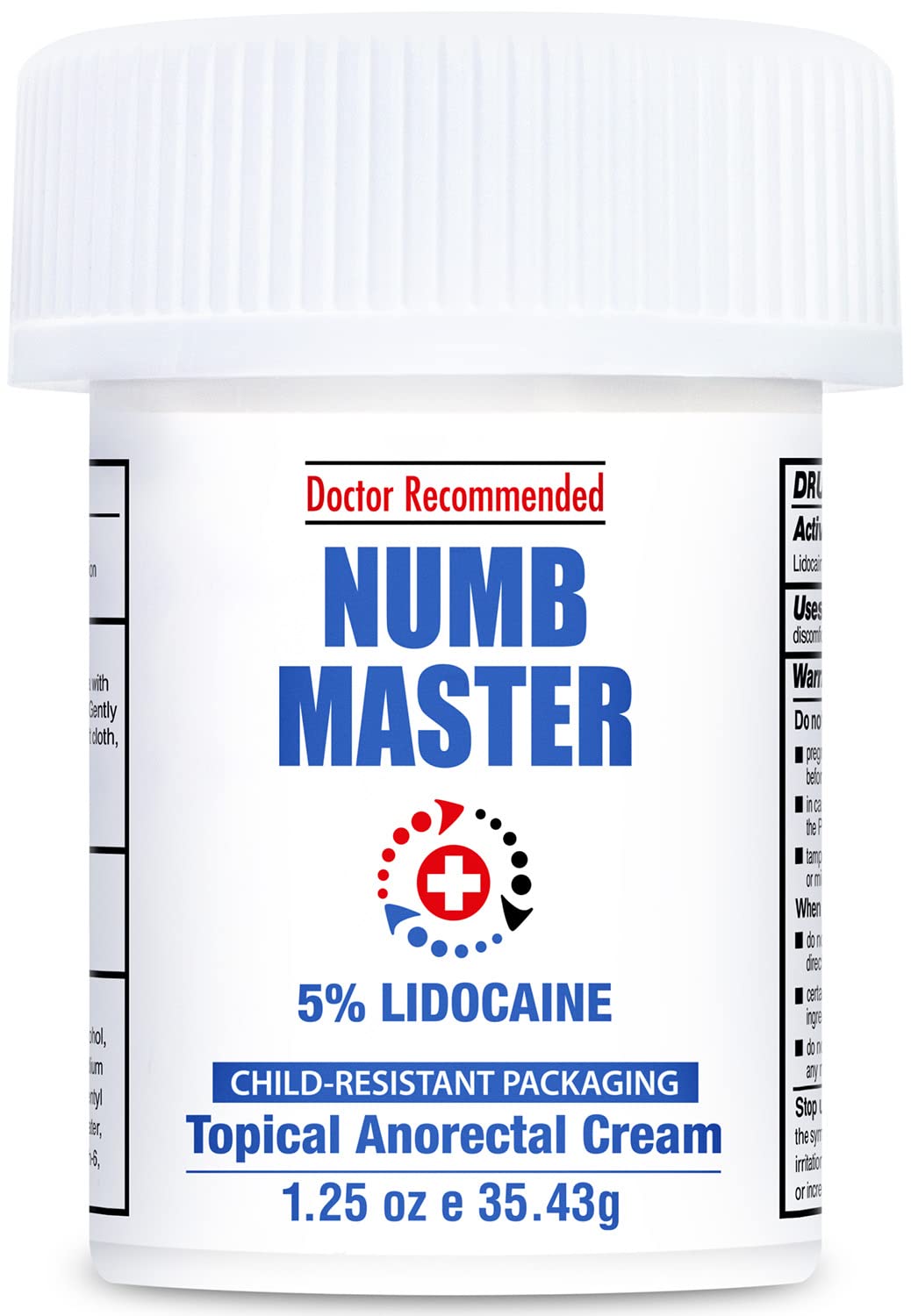 Crema anestésica Clinical Resolution Numb Master al 5% para alivio rápido del dolor en piel.