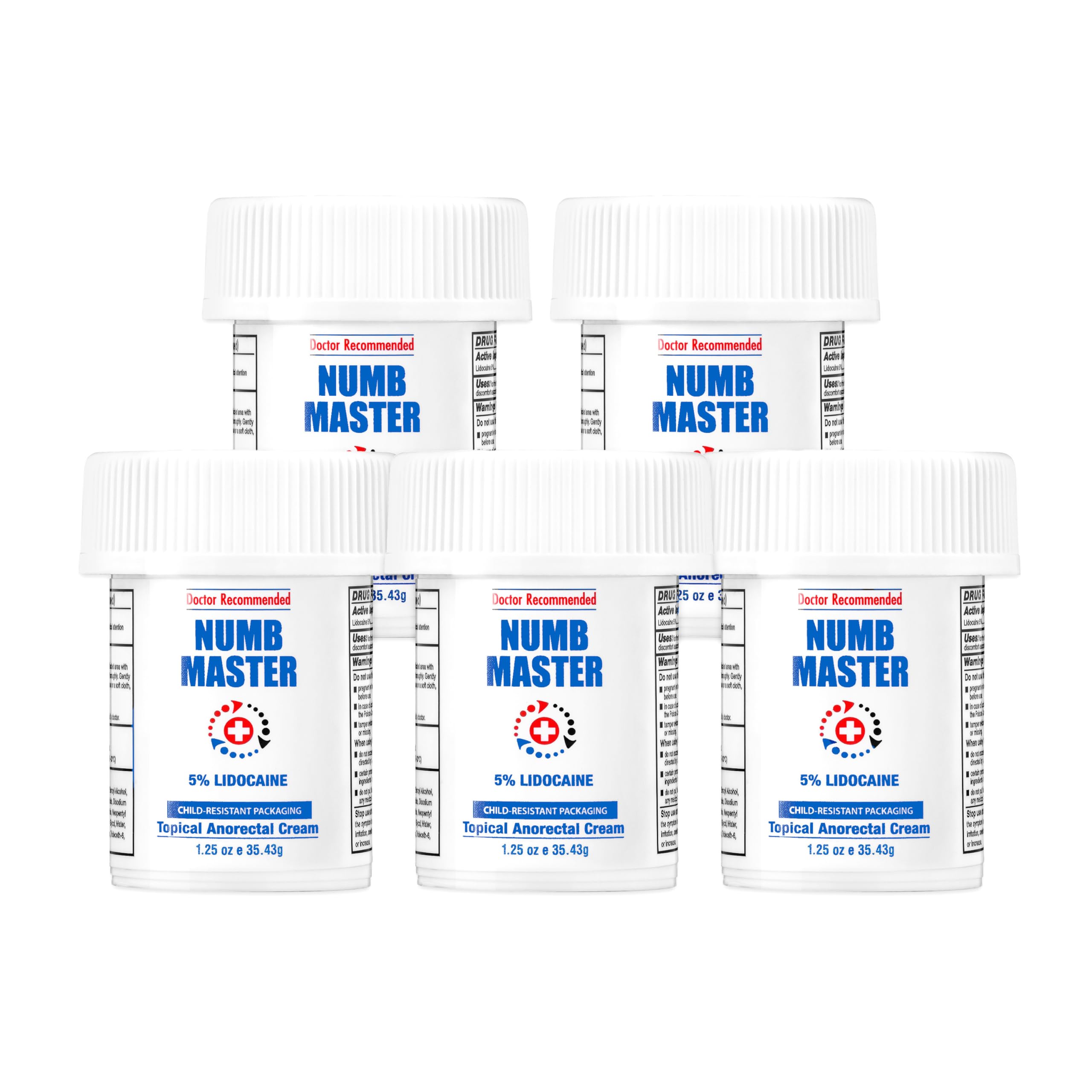 Numb Master en tubo de 1,25 oz para alivio rápido del dolor.