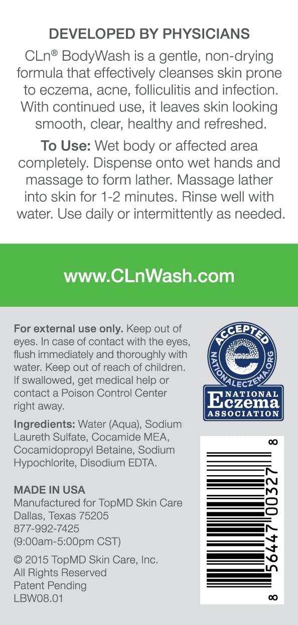 CLn limpiador corporal, ritual de ducha suave y calmante
