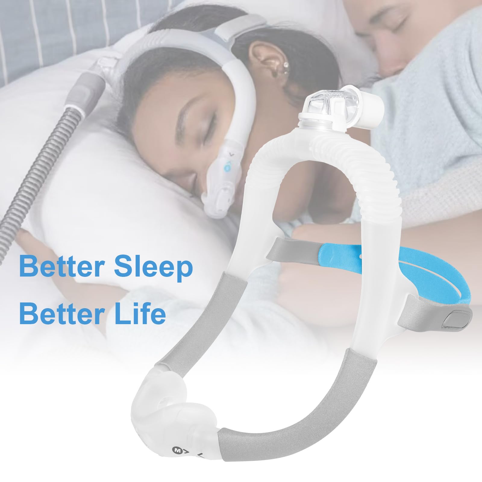 Cuna nasal suave CLNRMA AirFit N30i para un sellado cómodo en reposo de lado