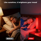 Clocness ajuste de brillo y temperatura para confort visual