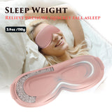 CLOMAY correa ajustable, mascarilla ocular pesada, ajuste seguro durante la noche.