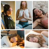 CLOMAY cubre-ojos para meditación, mascarilla ocular rosa, favorece la concentración sin interrupciones.