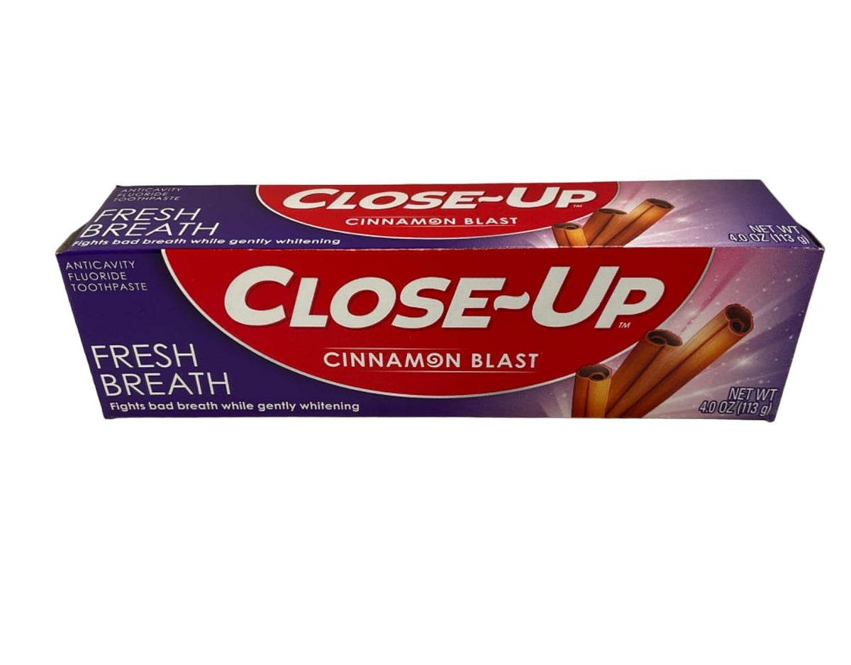 Close-Up pasta dental fluor, gel rojo, en tubo de 4 onzas, pack de 3.