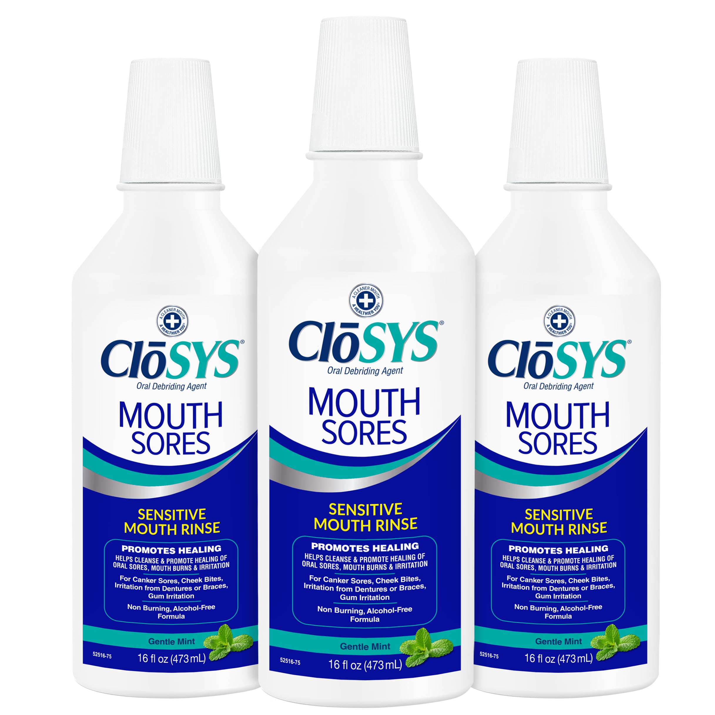 Closys pack de 3 botellas para cuidado bucal diario