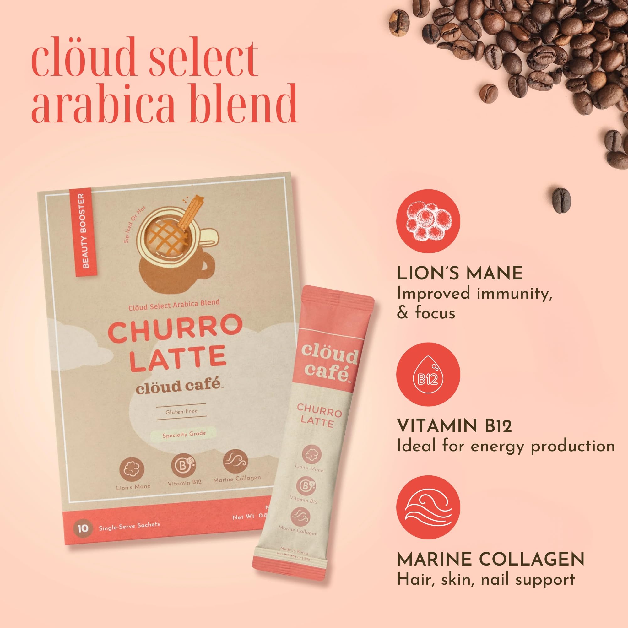 Aroma cálido a canela y café tostado de Clöud Café.