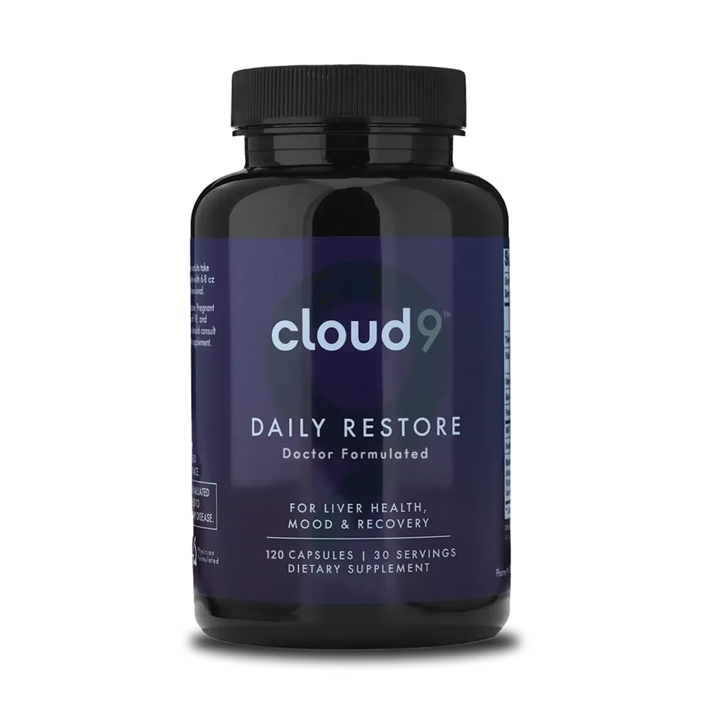 CLOUD9 BY REBOUND detox hepático en cápsulas para mantener la salud hepática diaria.