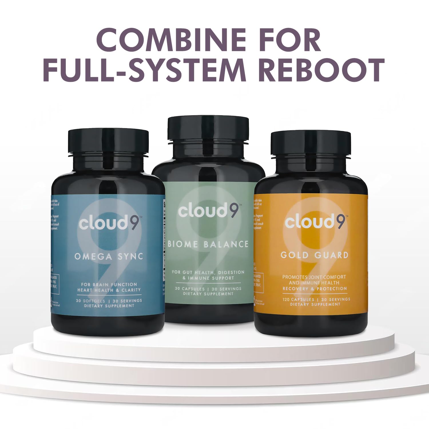 CLOUD9 BY REBOUND Omega Sync envase práctico para viajes y uso diario.