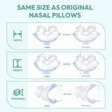 CloudCruze dos almohadillas nasales para uso continuo y limpio