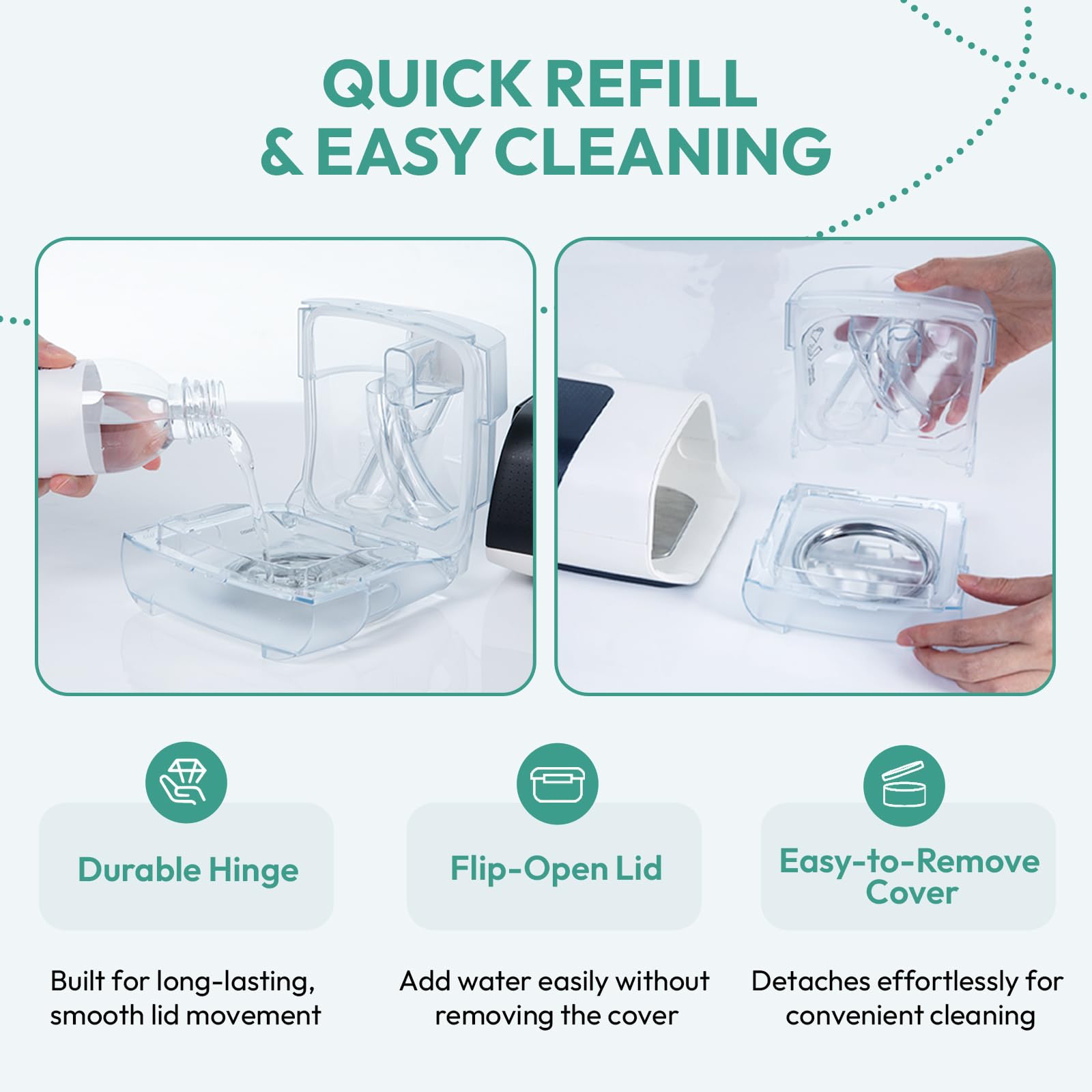 CLOUDCRUZE Tapa de recambio facilita rellenar agua sin derrames