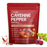 CNCHEF Cayenne Softgels: etiqueta nutricional clara para decisiones informadas