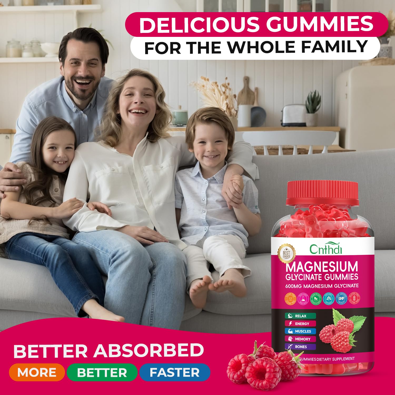 CNFHDI gomitas veganas sin gluten para toda la familia