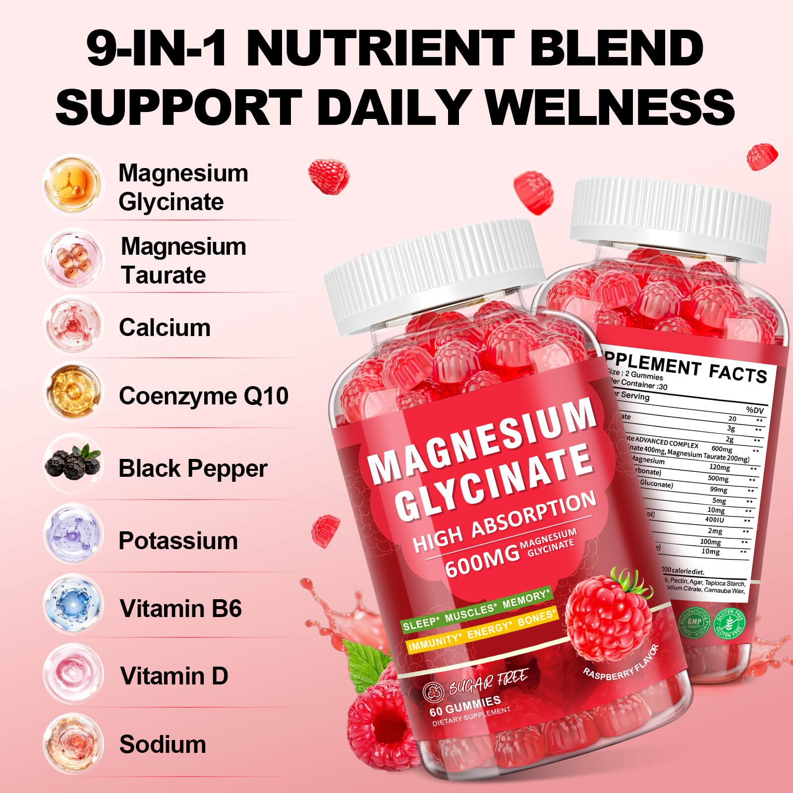 CNFHDI ingredientes magnesio-d3-b6-coq10, componente clave para apoyo general