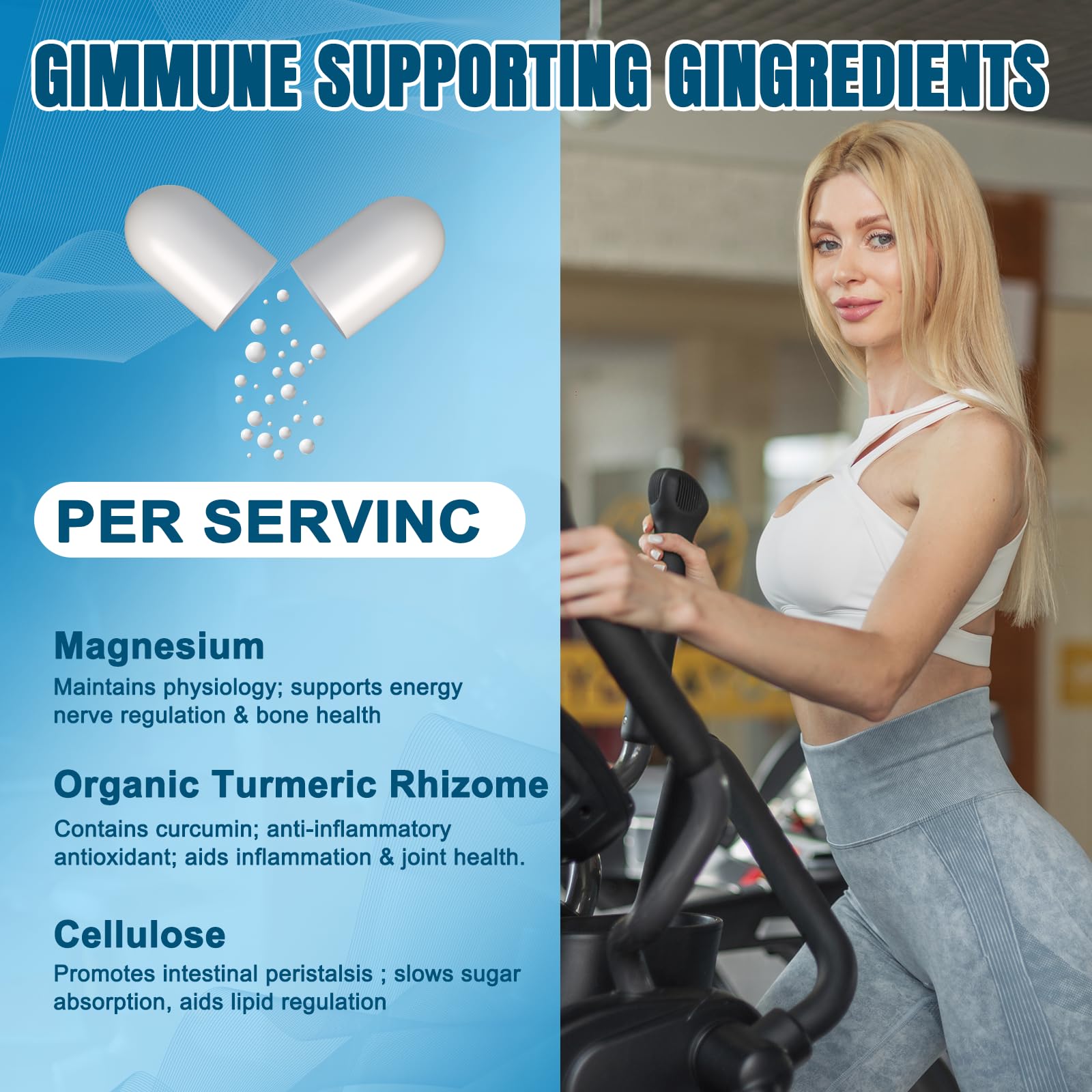 CNFHDI Magnesio glicinato 300 mg, fórmula vegana y suave para estómago.