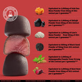 Gomitas Shilajit Ashwaganda para enfoque sostenido durante el día.