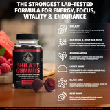 Gomitas Shilajit para Llevar, snack cómodo en cualquier lugar.