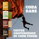 COBA barra cafeína para gym, práctica y lista para entrenar.