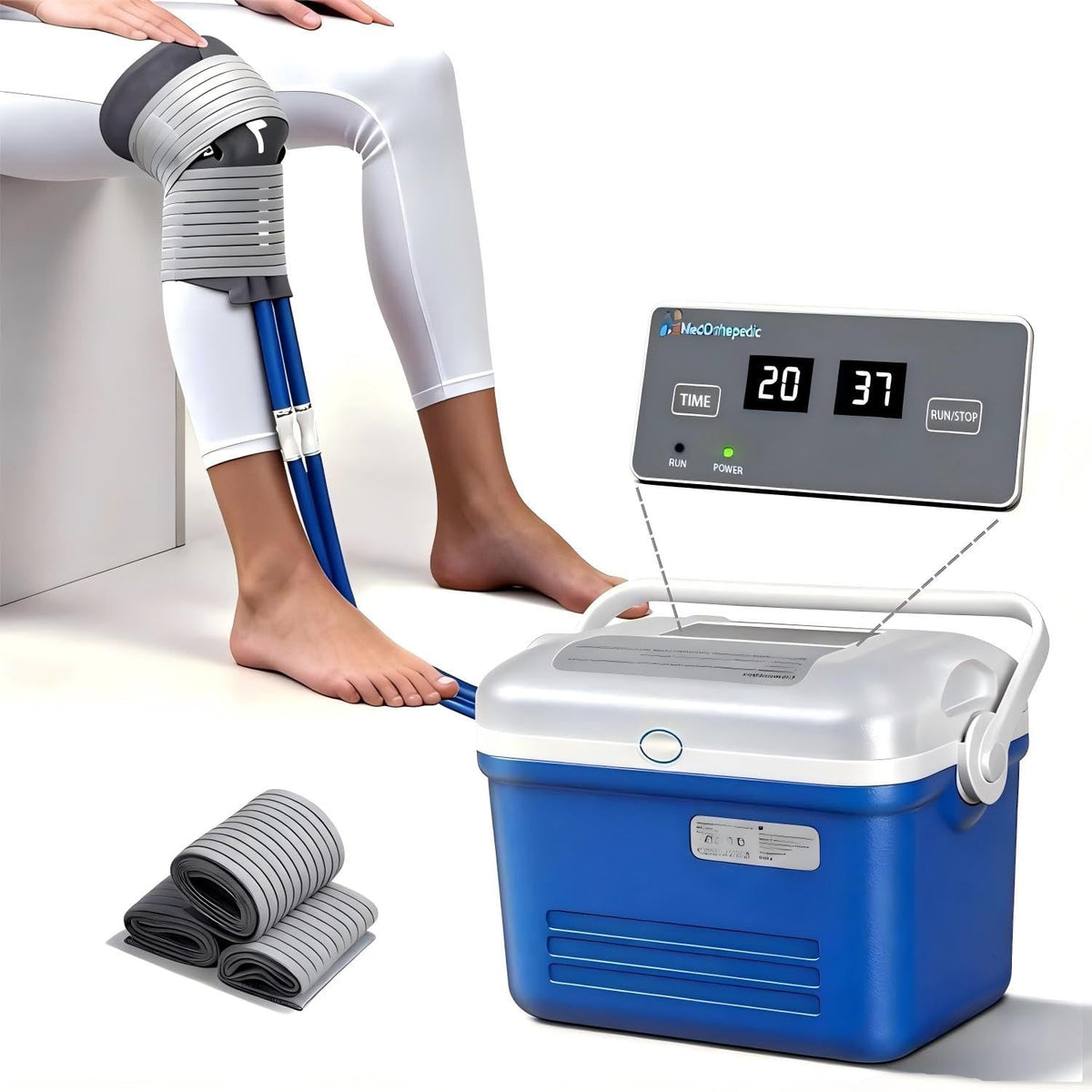 Cobalus Maquina hielo para rodilla tras cirugía, alivio dirigido