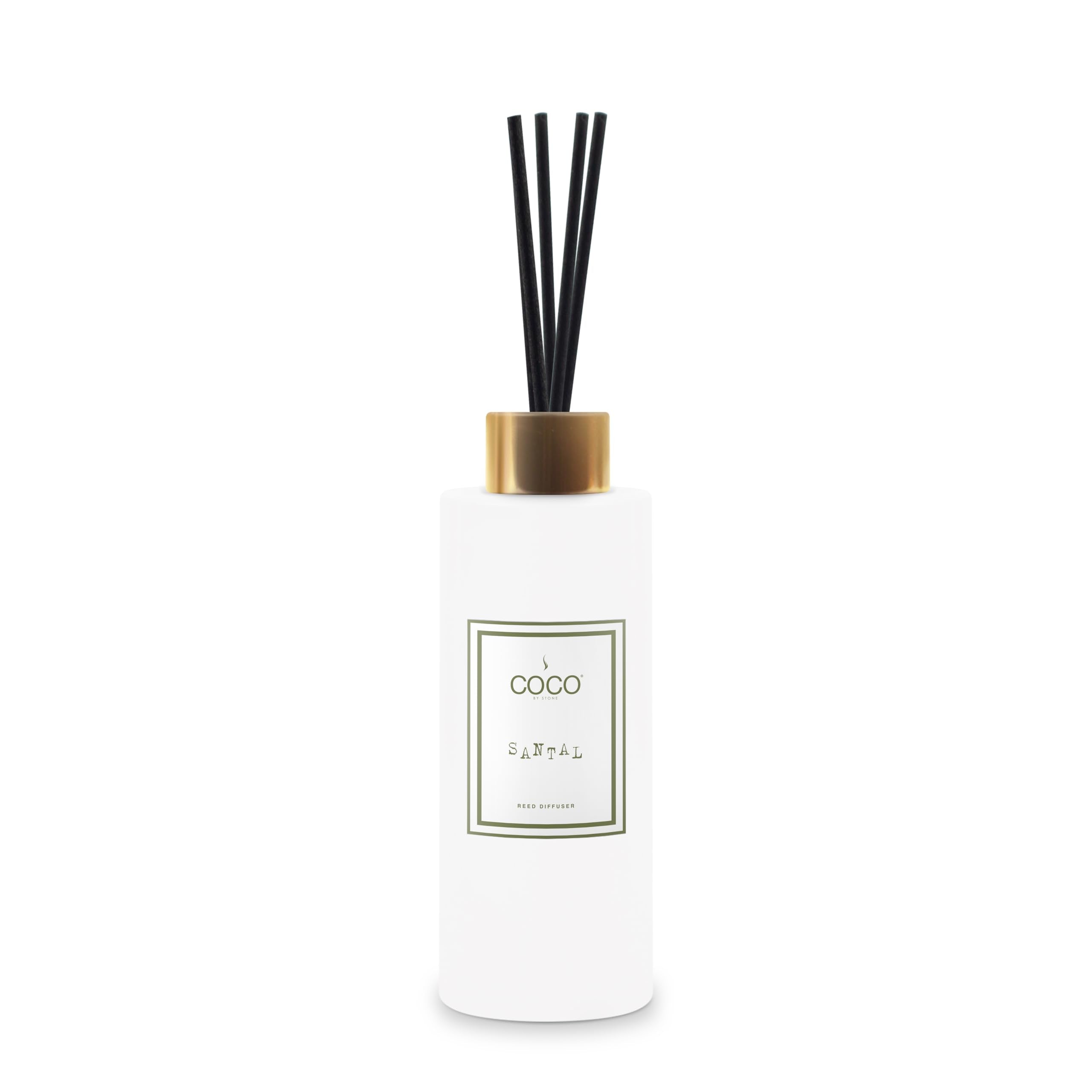 COCO by Stone: difusor-aceite Santal en botella para aroma duradero en el hogar.