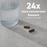 CocoaVia Cardio bottle on kitchen shelf promoting heart-friendly habits.