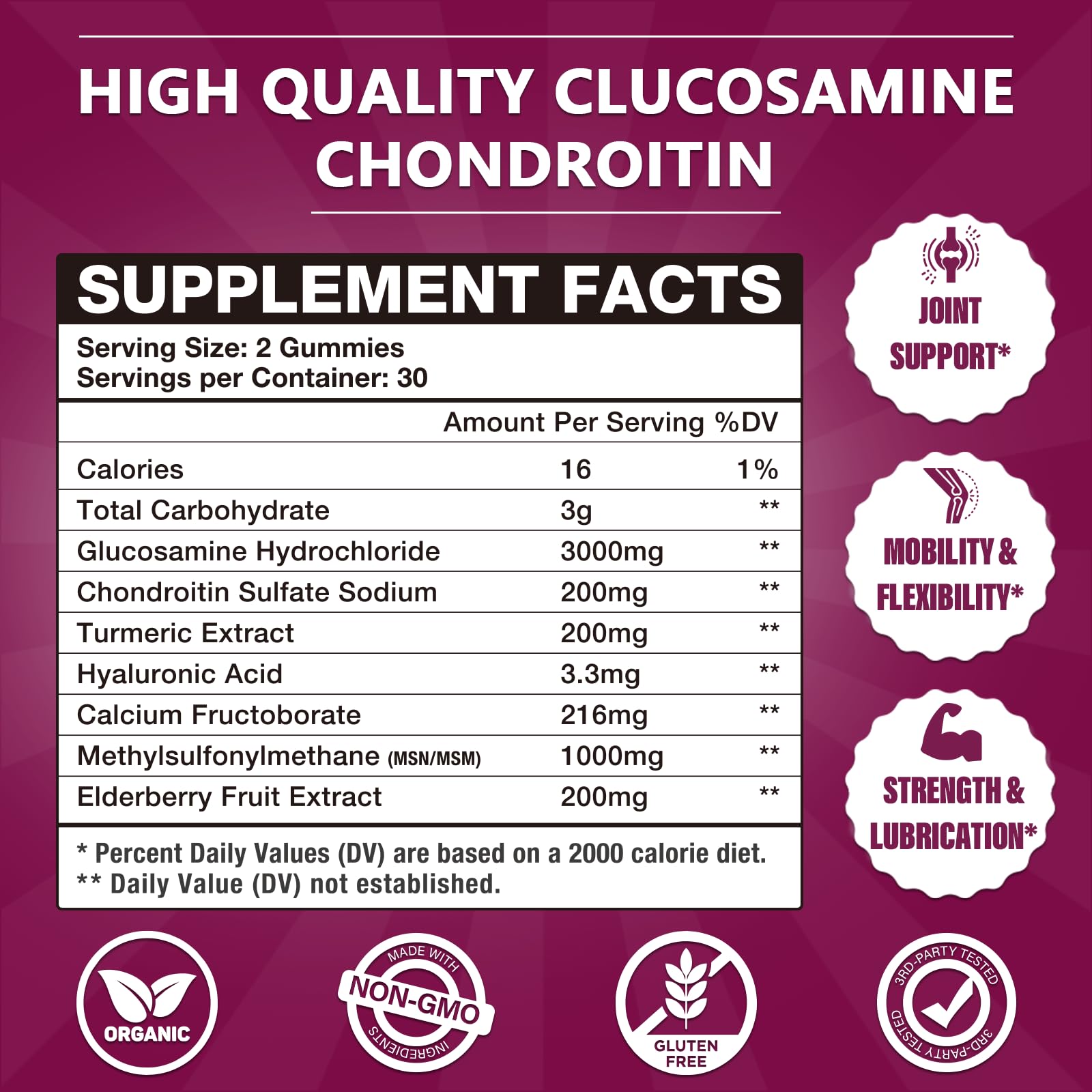 Gomitas CocoaNee glucosamina condroitina en primer plano, sabor suave.